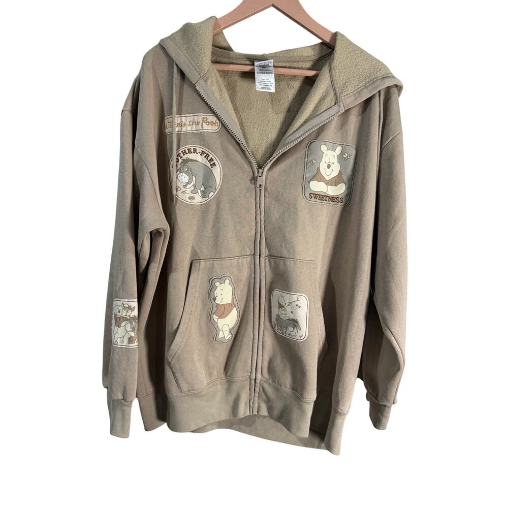 Disney Winnie The Pooh Zip Front Hoodie XL